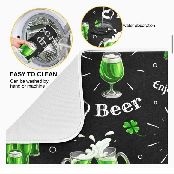 New St Patrick's Dish Mat - Picture 2 of 6